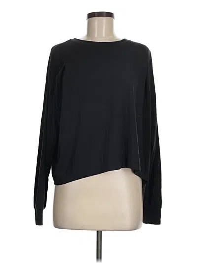 Pre-owned Athleta Long Sleeve T-shirt In Black