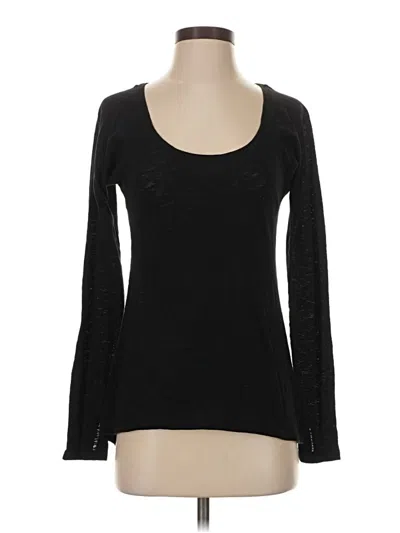 Pre-owned Athleta Long Sleeve T-shirt In Black