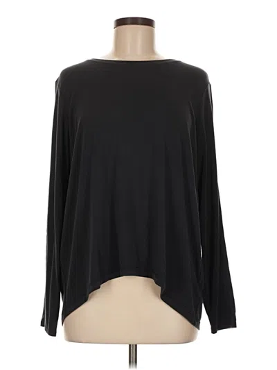 Pre-owned Athleta Long Sleeve T-shirt In Black