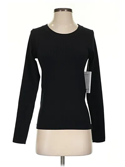 Pre-owned Athleta Long Sleeve T-shirt In Black