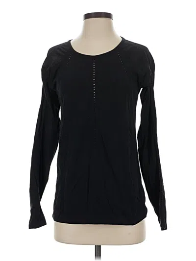 Pre-owned Athleta Long Sleeve T-shirt In Black