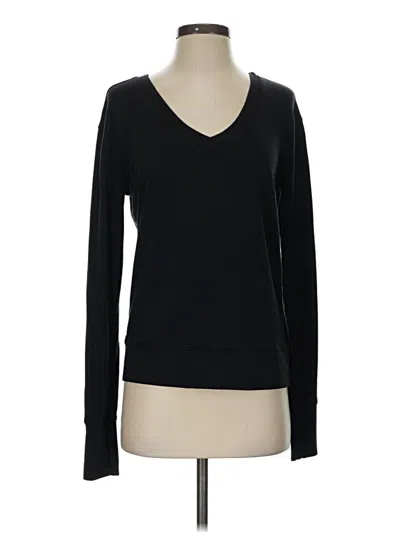 Pre-owned Athleta Long Sleeve T-shirt In Black