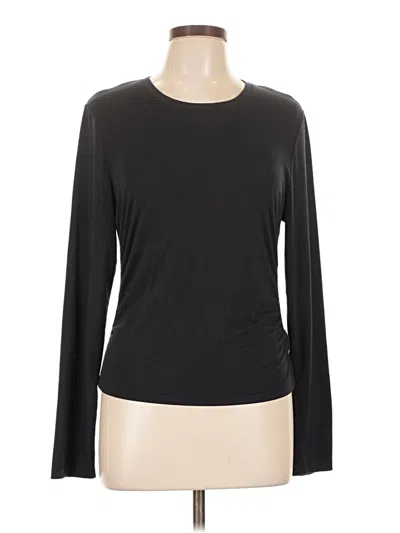 Pre-owned Athleta Long Sleeve T-shirt In Black