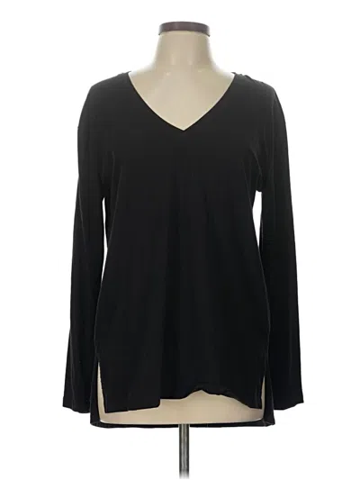Pre-owned Athleta Long Sleeve T-shirt In Black