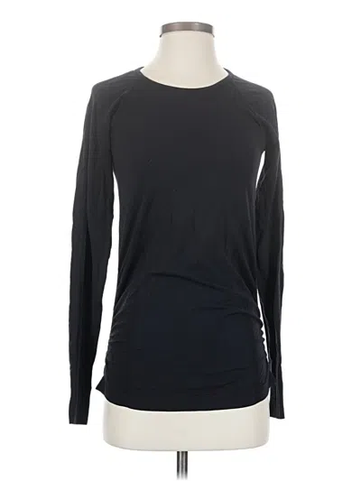 Pre-owned Athleta Long Sleeve T-shirt In Black