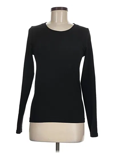 Pre-owned Athleta Long Sleeve T-shirt In Black