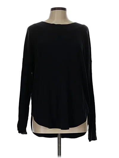Pre-owned Athleta Long Sleeve T-shirt In Black