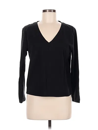 Pre-owned Athleta Long Sleeve T-shirt In Black