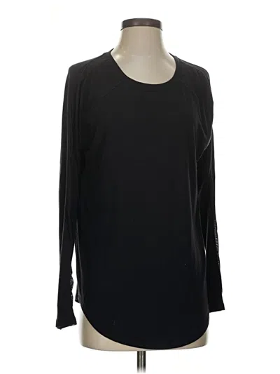 Pre-owned Athleta Long Sleeve T-shirt In Black