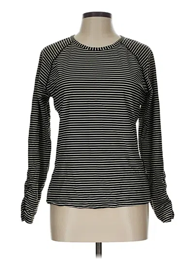 Pre-owned Athleta Long Sleeve T-shirt In Black