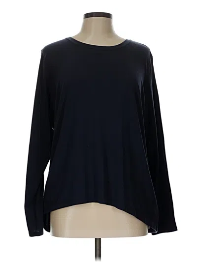 Pre-owned Athleta Long Sleeve T-shirt In Black