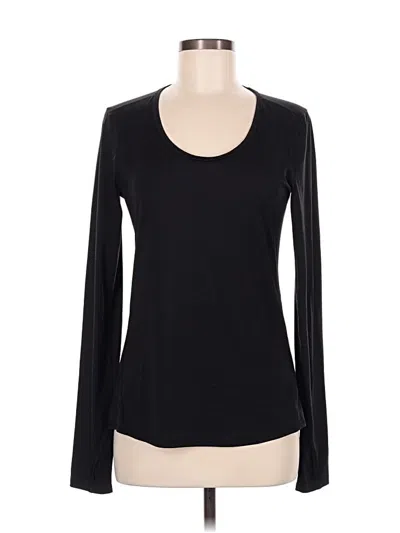 Pre-owned Athleta Long Sleeve T-shirt In Black