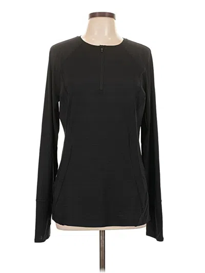 Pre-owned Athleta Long Sleeve T-shirt In Black