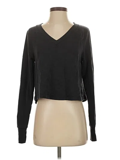 Pre-owned Athleta Long Sleeve T-shirt In Black