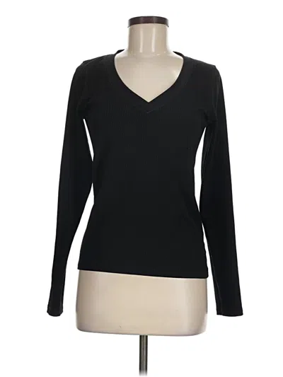 Pre-owned Athleta Long Sleeve T-shirt In Black