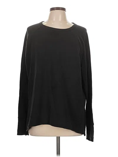 Pre-owned Athleta Long Sleeve T-shirt In Black