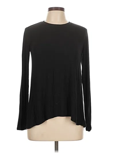Pre-owned Athleta Long Sleeve T-shirt In Black