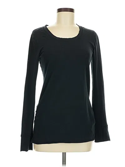 Pre-owned Athleta Long Sleeve T-shirt In Black