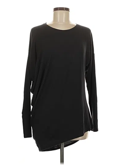 Pre-owned Athleta Long Sleeve T-shirt In Black
