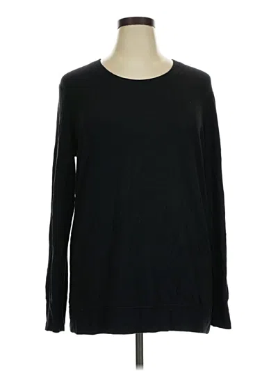Pre-owned Athleta Long Sleeve T-shirt In Black