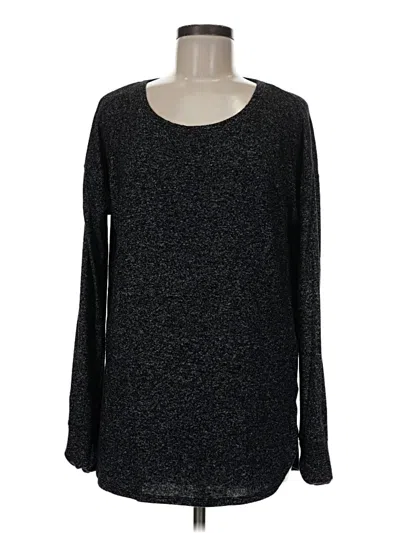 Pre-owned Athleta Long Sleeve T-shirt In Black