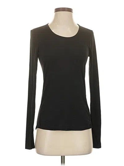Pre-owned Athleta Long Sleeve T-shirt In Black