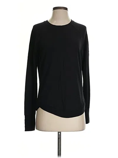 Pre-owned Athleta Long Sleeve T-shirt In Black