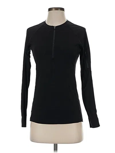 Pre-owned Athleta Long Sleeve T-shirt In Black