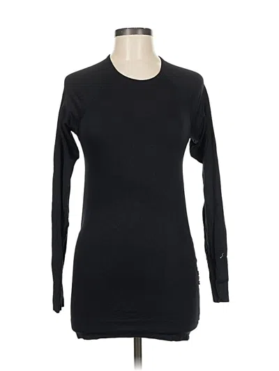 Pre-owned Athleta Long Sleeve T-shirt In Black