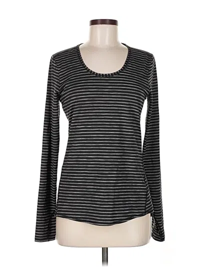 Pre-owned Athleta Long Sleeve T-shirt In Black