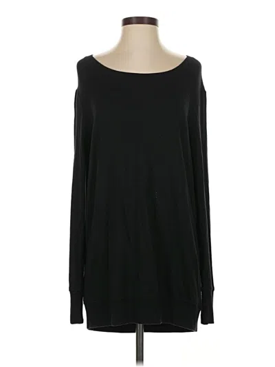 Pre-owned Athleta Long Sleeve T-shirt In Black