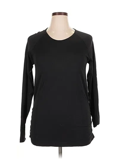Pre-owned Athleta Long Sleeve T-shirt In Black