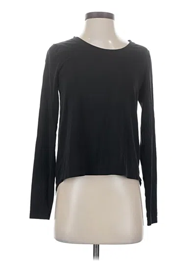 Pre-owned Athleta Long Sleeve T-shirt In Black
