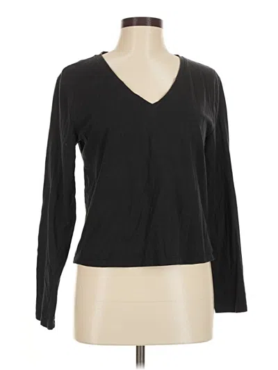 Pre-owned Athleta Long Sleeve T-shirt In Black