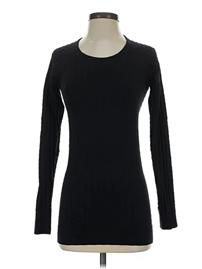 Pre-owned Athleta Long Sleeve T-shirt In Black