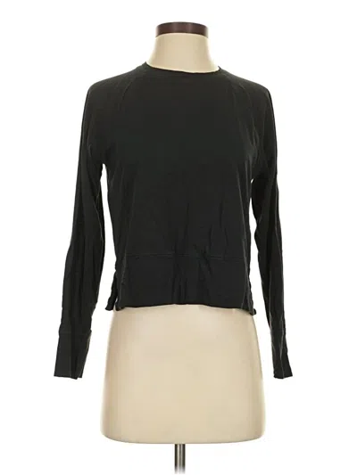 Pre-owned Athleta Long Sleeve T-shirt In Black
