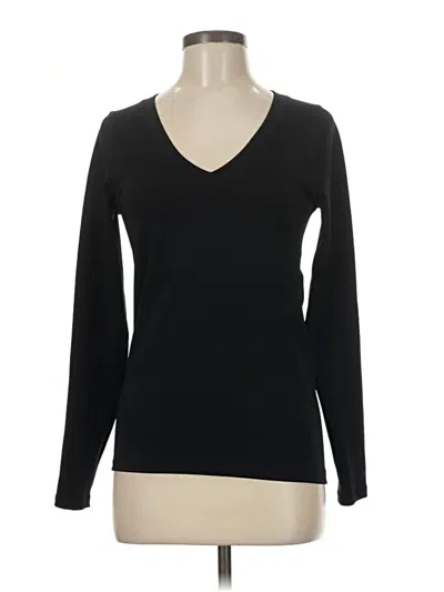 Pre-owned Athleta Long Sleeve T-shirt In Black