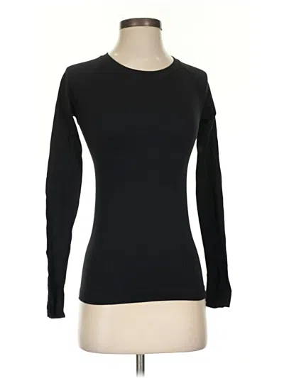 Pre-owned Athleta Long Sleeve T-shirt In Black