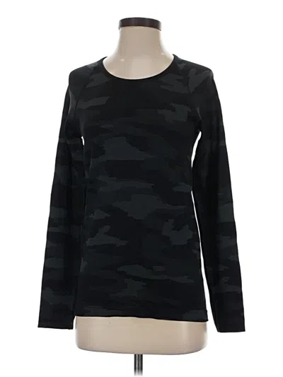 Pre-owned Athleta Long Sleeve T-shirt In Black