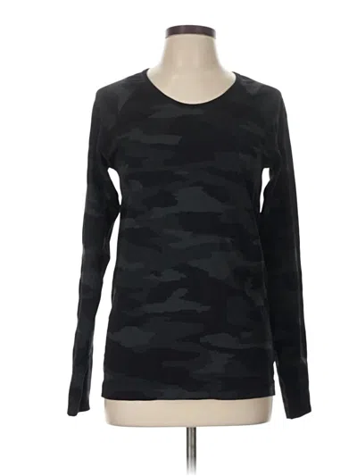 Pre-owned Athleta Long Sleeve T-shirt In Black