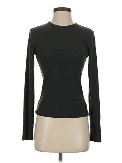Pre-owned Athleta Long Sleeve T-shirt In Black