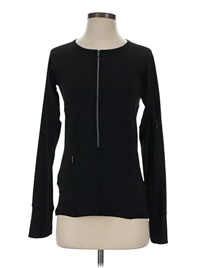 Pre-owned Athleta Long Sleeve T-shirt In Black