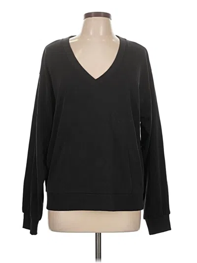 Pre-owned Athleta Long Sleeve T-shirt In Black