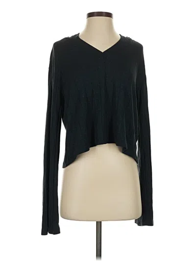 Pre-owned Athleta Long Sleeve T-shirt In Black