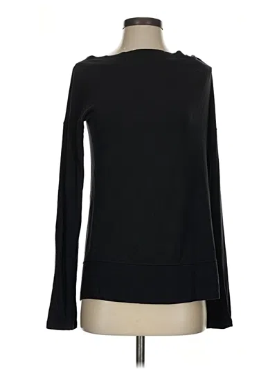 Pre-owned Athleta Long Sleeve T-shirt In Black