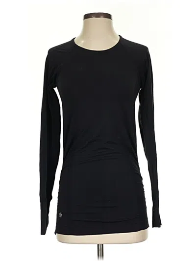 Pre-owned Athleta Long Sleeve T-shirt In Black