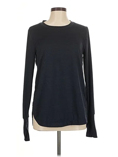 Pre-owned Athleta Long Sleeve T-shirt In Black