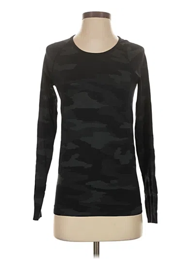 Pre-owned Athleta Long Sleeve T-shirt In Black
