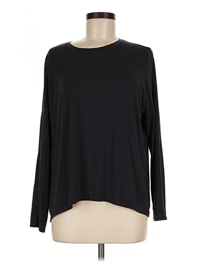 Pre-owned Athleta Long Sleeve T-shirt In Black