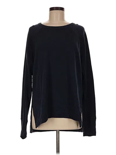 Pre-owned Athleta Long Sleeve T-shirt In Black